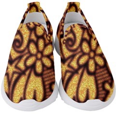 Background-pattern Kids  Slip On Sneakers