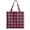 Seamless Psychedelic Pattern Zipper Grocery Tote Bag View1