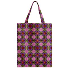 Seamless Psychedelic Pattern Zipper Classic Tote Bag