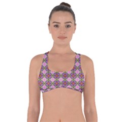 Seamless Psychedelic Pattern Got No Strings Sports Bra