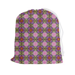 Seamless Psychedelic Pattern Drawstring Pouch (2xl)