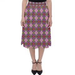 Seamless Psychedelic Pattern Classic Midi Skirt by Jancukart