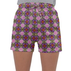 Seamless Psychedelic Pattern Sleepwear Shorts