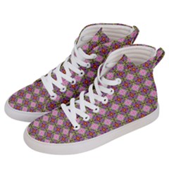 Seamless Psychedelic Pattern Men s Hi-top Skate Sneakers by Jancukart