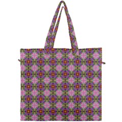 Seamless Psychedelic Pattern Canvas Travel Bag