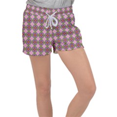 Seamless Psychedelic Pattern Velour Lounge Shorts