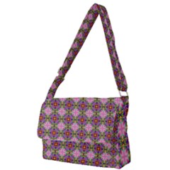 Seamless Psychedelic Pattern Full Print Messenger Bag (s)