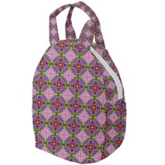 Seamless Psychedelic Pattern Travel Backpacks