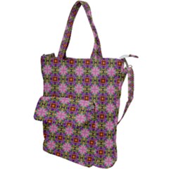 Seamless Psychedelic Pattern Shoulder Tote Bag