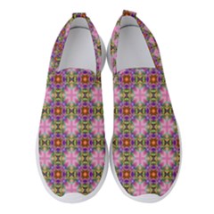 Seamless Psychedelic Pattern Women s Slip On Sneakers by Jancukart