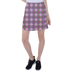 Seamless Psychedelic Pattern Tennis Skirt