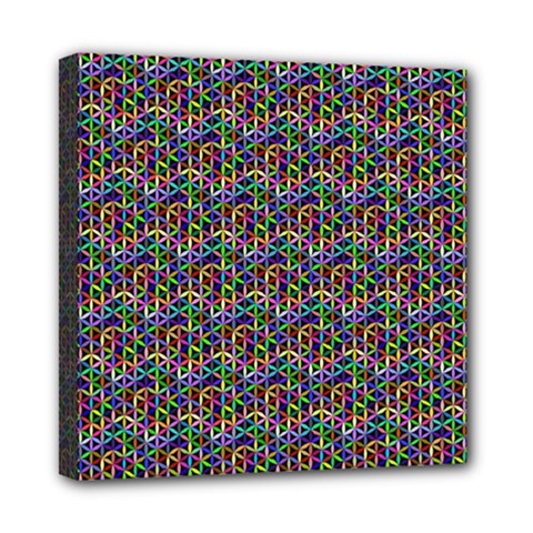 Seamless Prismatic Geometric Pattern With Background Mini Canvas 8  X 8  (stretched)