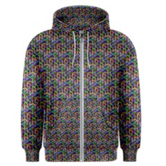 Seamless Prismatic Geometric Pattern With Background Men s Zipper Hoodie