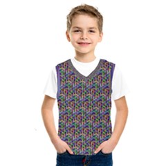 Seamless Prismatic Geometric Pattern With Background Kids  Basketball Tank Top