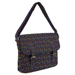 Seamless Prismatic Geometric Pattern With Background Buckle Messenger Bag