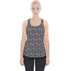 Seamless Prismatic Geometric Pattern With Background Piece Up Tank Top