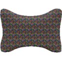 Seamless Prismatic Geometric Pattern With Background Seat Head Rest Cushion View1