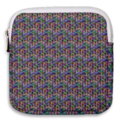 Seamless Prismatic Geometric Pattern With Background Mini Square Pouch