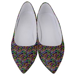 Seamless Prismatic Geometric Pattern With Background Women s Low Heels by Jancukart