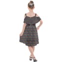 Seamless Prismatic Geometric Pattern With Background Kids  Cut Out Shoulders Chiffon Dress View2