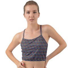 Seamless Prismatic Geometric Pattern With Background Mini Tank Bikini Top