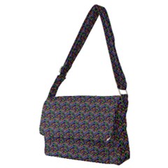 Seamless Prismatic Geometric Pattern With Background Full Print Messenger Bag (m)