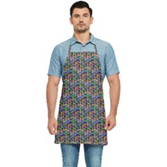 Seamless Prismatic Geometric Pattern With Background Kitchen Apron by Jancukart