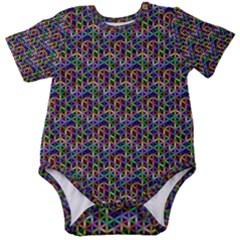 Seamless Prismatic Geometric Pattern With Background Baby Short Sleeve Onesie Bodysuit