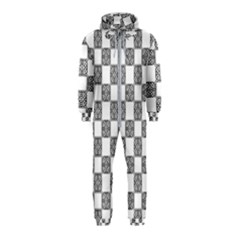 Seamless Tile Derivative Pattern Hooded Jumpsuit (kids)