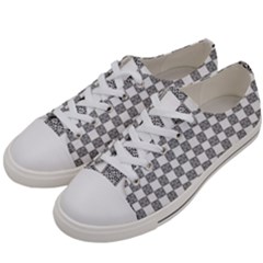 Seamless Tile Derivative Pattern Men s Low Top Canvas Sneakers