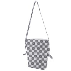 Seamless Tile Derivative Pattern Folding Shoulder Bag