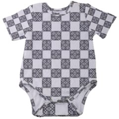 Seamless Tile Derivative Pattern Baby Short Sleeve Onesie Bodysuit