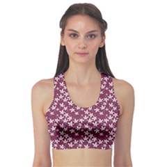 Small Flowers Pattern Sports Bra