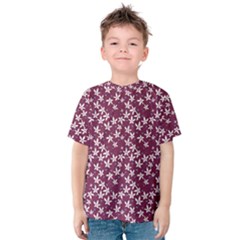 Small Flowers Pattern Kids  Cotton Tee