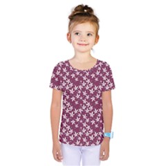 Small Flowers Pattern Kids  One Piece Tee