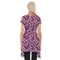 Small Flowers Pattern Short Sleeve Side Drop Tunic View2