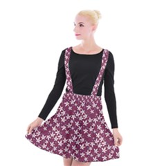 Small Flowers Pattern Suspender Skater Skirt