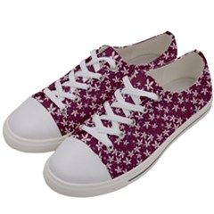 Small Flowers Pattern Men s Low Top Canvas Sneakers by Jancukart