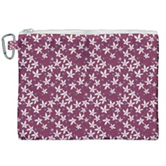 Small Flowers Pattern Canvas Cosmetic Bag (xxl)