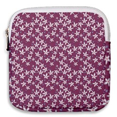 Small Flowers Pattern Mini Square Pouch by Jancukart