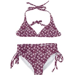 Small Flowers Pattern Kids  Classic Bikini Set