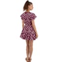 Small Flowers Pattern Flutter Sleeve Wrap Dress View2