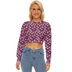 Small Flowers Pattern Lightweight Long Sleeve Sweatshirt