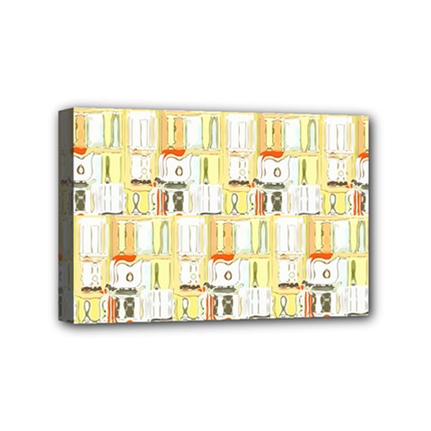 Abstract-pattern Mini Canvas 6  x 4  (Stretched)