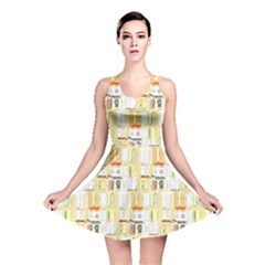 Abstract-pattern Reversible Skater Dress