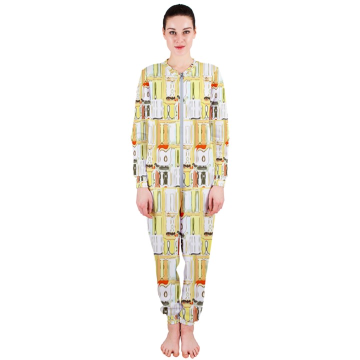 Abstract-pattern OnePiece Jumpsuit (Ladies)