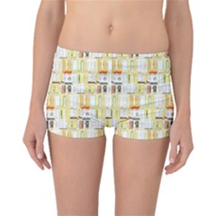 Abstract-pattern Boyleg Bikini Bottoms