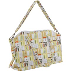 Abstract-pattern Canvas Crossbody Bag