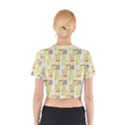 Abstract-pattern Cotton Crop Top View2