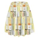 Abstract-pattern High Waist Skirt View2